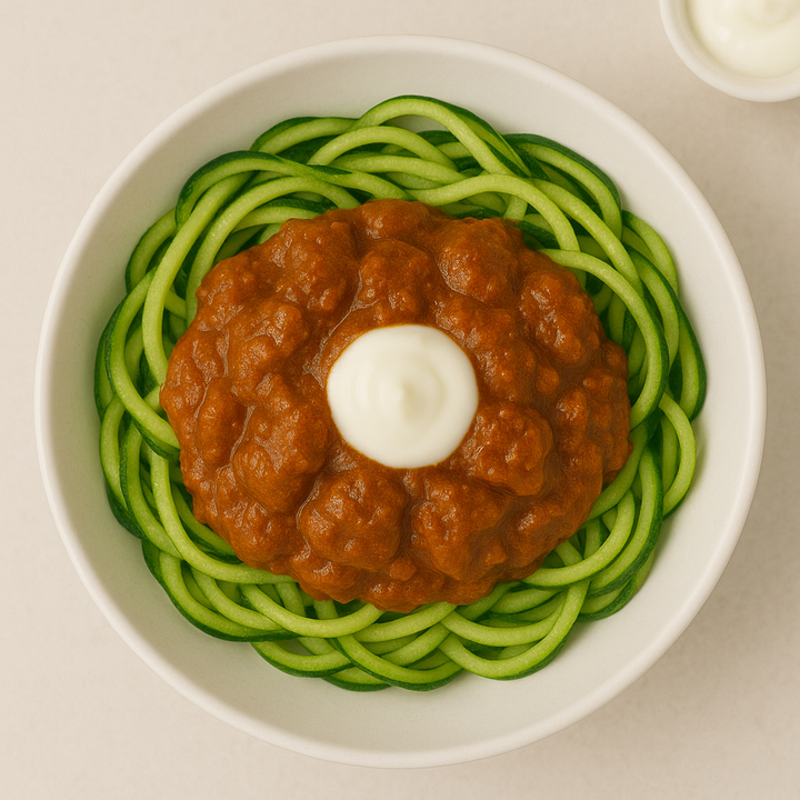 Beef Stroganoff on Zucchini Noodles