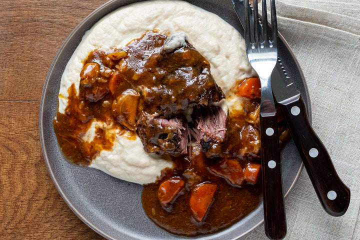 Beef Short Ribs with Cauliflower Mash