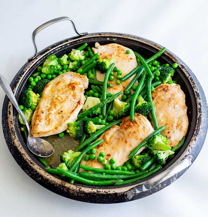 Chicken & Garlic Greens
