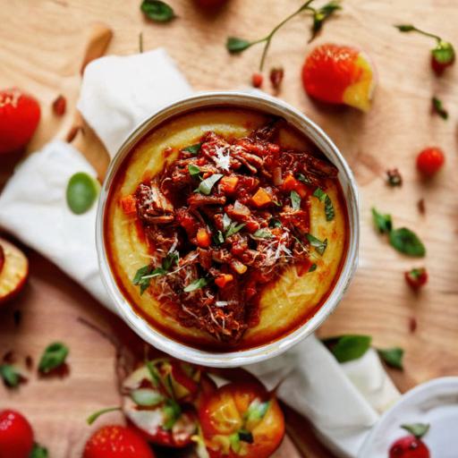 Lamb Ragu on Sweet Potato Mash