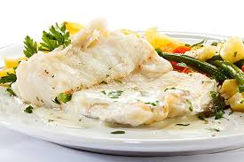 Senior White Fish on Potato Mash with Butter Sauce & Vegetables (GF)